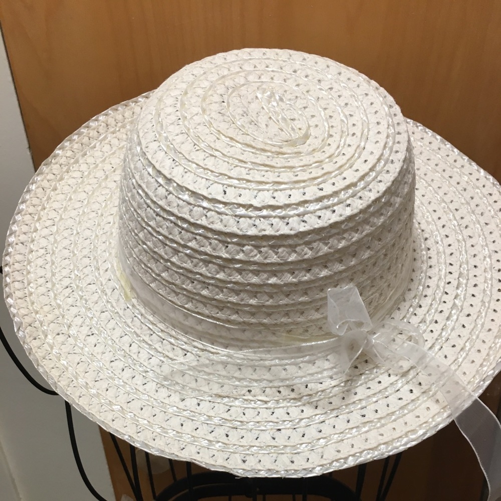 Vintage Summer White Ladies Hat